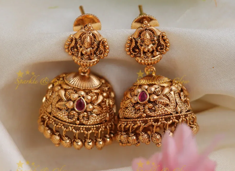 Antique Gold Jhumkas